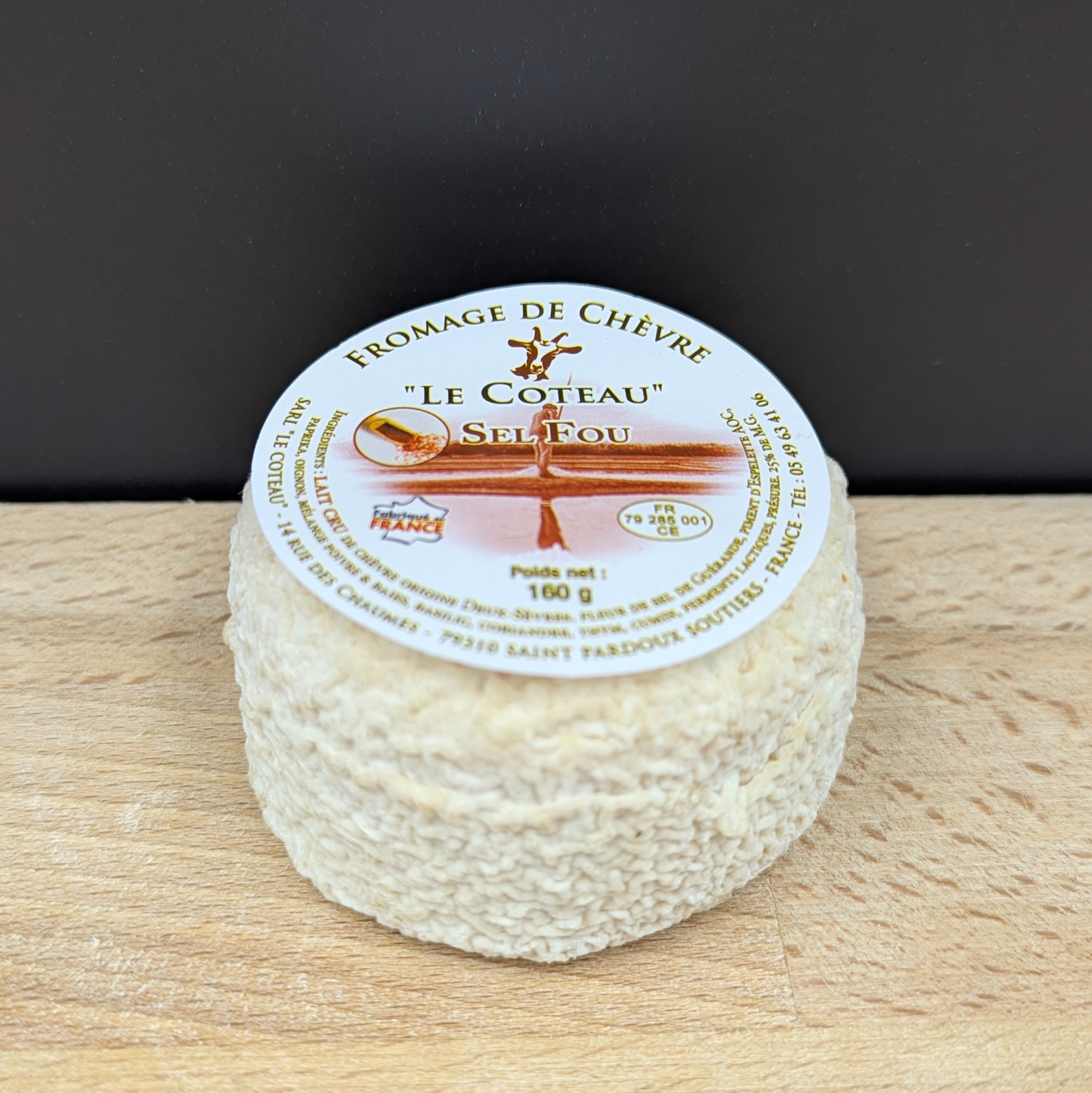 Fromage de chèvre épicé à la fleur de sel Fou